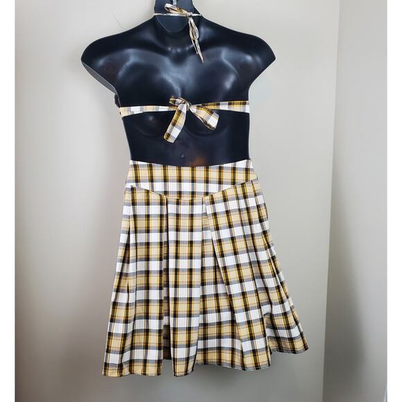 CBR | 2 Piece Skirt Set | Plaid | Crop Top Mini Skirt | Medium - Picture 5 of 10
